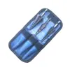 Juego de Brocas Escalonadas de Caña Hexagonal de 3 Piezas con Ranura Recta, Broca Escalonada de Ranura Recta Negra Nitrurada para Acero para Rodamientos, Bolsa Azul