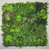 Parede de plantas simulada 100*100, parede de plantas verdes tridimensional, decoração com flores e grama artificiais, fundo verde, parede popular da internet