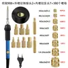 Accesorios para Punta de Soldador Eléctrico de Temperatura Ajustable para Uso Doméstico, Grabado, Transferencia de Calor, Tallado y Herramienta de Prensado de Tuercas de Fusión en Caliente