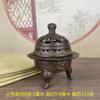 Queimador de Incenso Antigo de Cobre Perna de Elefante Lótus Queimador de Sândalo Queimador de Incenso Queima de Incenso Incenso Incenso Incenso Incenso Incenso Recipiente Ornamentos