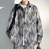 Jaqueta masculina plus size de primavera, tingida, solta, da moda, estilo japonês, estilo fresco, para estudantes do sexo masculino