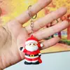 Novo Chaveiro de Natal Fofo Papai Noel Rena Boneco de Neve Desenho Animado Pingente de Carro Atacado