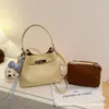 Bolsa Elegante com Fecho de Metal, Bolsa Saco de Ombro Único Estilo Luxo Leve para Mulheres, Nova Versão Coreana 2026 Versátil Casual Bolsa Transversal