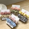 Anel de Cabelo Intestino Grosso Estilo Pura Luxúria Estilo Ins Anel de Pano Intestino Grosso Floral Laço de Cabelo Simples de Verão Rabo de Cavalo Alto Acessórios de Cabelo que Reduzem a Idade