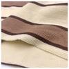 080# moderno algodón arrugado habitación doble 010 color raya tejida color raya horizontal tela 290g abrigo suéter punto de cruz tejido transfronterizo
