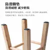 Banco taburete de comedor tabla para el hogar taburete de barra madera maciza nórdico taburete alto taburete bajo redondo pequeño hogar madera caucho