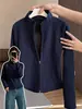 Jaqueta Interna Feminina de Lã Polar, Outono e Inverno, Slim Fit, Forrada com Fleece, Espessada, Base Quente, Suéter Top