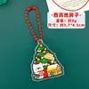 Llavero de árbol de Navidad de dibujos animados, adorno acrílico, regalo pequeño, llavero lindo de Papá Noel, regalo de Navidad