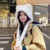 Nuevo Sombrero de Peluche para Otoño e Invierno, Lindo Sombrero Cálido con Orejas de Oso de Peluche, Protección para los Oídos, Circunferencia de Cabeza Grande Sombrero Pico de Trueno