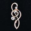 Broche de moda nota de diamante corsage aleación joyería fábrica directa accesorios para abrigo suéter pasador simple cárdigan