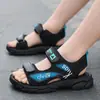 Sandalias Resistentes al Desgaste de Verano para Niños, Zapatos de Playa de Moda Antideslizantes para Niños, Zapatillas de Suela Suave, Transpirables, Ligeras