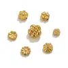 Cuentas Perforadas de Acero Inoxidable Separadores de Flor de Lavanda Colgante Dorado Collar Joyería DIY