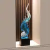 Entrada de Casa Entrada Viento y Agua Verticales Adornos Altos Sala de Estar Mueble de TV Oficina Lujo Ligero Decoraciones para el Hogar de Gama Alta