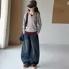Conjunto de Otoño para Niñas Medianas y Grandes Ropa Nueva para Niños Niñas Camiseta de Rayas Top Capa Base Jeans Conjunto de Dos Piezas