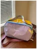 Bolsa de viaje de gran capacidad, bolsa para equipaje de viaje corto, bolsa deportiva para exteriores y senderismo, bolsa de gimnasio unisex con patchwork de colores vibrantes tipo dopamina