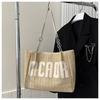Bolsa de Palha Tote Feminina 2023 Primavera Nova Moda Bolsa de Mão Simples Bolsa de Ombro Casual para o Dia a Dia Bolsa Feminina