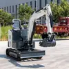 Excavadora Compacta de Orugas de 1 Tonelada HT10B Excavadora Pequeña Excavadora para Renovación de Jardines Excavadora de Comercio Exterior