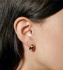 Aretes Exquisitos y Elegantes de Estilo Coreano, Aretes Simples con Textura Sólida en Forma de Gota de Agua y Frijol, Aretes Minimalistas de Alta Gama