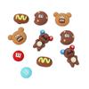 Accesorios para Zapatos para Zuecos, Comercio Electrónico 3D Lindo Oso Cafetero Nuevo Estilo Set de Accesorios DIY para Zuecos