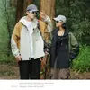 Otoño Nueva Marca de Moda Estilo Japonés Chaqueta de Una Sola Capa para Pareja Chaqueta Cortavientos para Exteriores Estilo Montaña para Hombre Chaqueta de Montañismo Mujer