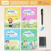 Hojas de Práctica de Escritura en Surco para Niños Amazon Transfronterizo Iluminación Infantil Dibujo Libro de Práctica de Inglés Entrenamiento Simple de Control del Bolígrafo