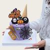 20.24 millones Decoración de Pastel de Halloween Pegamento Suave Fantasma Adornos Deviruchi Truco o Trato Fiesta Plug-in