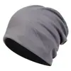 Chapéu Turbante Fino para Mulheres Moda Outono e Inverno, Chapéu Gorro Soltinho de Algodão Cor Sólida Waffle Moda Coreana e Japonesa Primavera e Verão Venda por Atacado