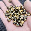 Ya dente de tigre amarelo Tianzhu contas redondas jade contas soltas cobertas com ágata de polpa 8mm acessórios para pulseira colar DIY