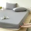 Nueva Piel de Hielo Sensación Fresca Brocado de Seda Algodón Sábana Bajera Ajustable Venta al por Mayor Hogar Bed & Breakfast Sábana Bajera Individual Juego de Sábanas Sábana Bajera Juego de Tres Piezas