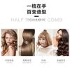Comercio exterior al por mayor peine de tubo de aluminio cerámico conductor térmico peine para el cabello flequillo forma de cabeza de flor de pera peine para cabello rizado peine resistente a altas temperaturas