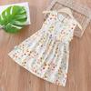 Vestido de Verano para Niñas con Flores Estilo Princesa Vestido de Playa Nuevo de Verano Vestido Camisola de Algodón y Seda