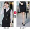 Uniforme de azafata de moda, ropa de trabajo para recepción de hotel, chaleco profesional, ropa de trabajo para capataz de servicio al cliente de restaurante femenino