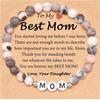 Pulsera de Cebra en Polvo 6mm con Cuentas Planas Pulsera de Cuentas Hecha a Mano por Abuela Cebra en Polvo La Mejor Mamá Pulsera AliExpress