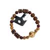 Venta Directa de Fábrica Pulsera de Rudraksha Nepalí Hueso de Vaca Cera de Abeja Cuerno de Sauce Marino Semilla de Bodhi de Cinco Pétalos Pulsera Budista