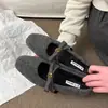 Zapatos Mary Jane de Lana Estilo Coreano Pequeño Lujo con Felpa para Mujer 2026 Otoño/Invierno Nueva Llegada Aumentan la Altura Temperamento Zapatos de Salón de Boca Baja