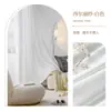 Cortinas color crema que dejan pasar la luz pero no a las personas, cortinas de visillo estilo francés, cortinas de visillo de algodón y lino amarillas para sala de estar y dormitorio, al por mayor