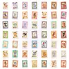 50 Piezas de Lindas Pegatinas de Perro Estilo Sello Retro con Diseños de Cachorros de Dibujos Animados, Pegatinas Decorativas Impermeables para DIY para Teléfonos Móviles y Computadoras