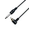 Conector RCA en ángulo a clavija macho de 6.35 Cable de conexión para motor de máquina de tatuar Clavija recta Cable de alimentación para máquina de tatuar 2m
