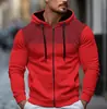 Sudaderas populares para hombre transfronterizas, cárdigan con capucha de forro polar de lunares para hombre de otoño e invierno, ropa exterior deportiva y casual para jóvenes, en stock