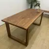 Mesa grande de madera de olmo viejo, adecuada para comedor en casa, banco de trabajo Mobien, mesa de bar, escritorio, escritorio de computadora de madera maciza, escritorio de oficina
