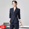 Traje Formal de Dos Piezas para Oficina de Mujer Otoño/Invierno 2026 Blazer Profesional para Presentadores Ropa de Trabajo de Alta Gama Médico Estética