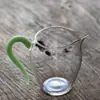 Taza de la Justicia vidrio grueso resistente al calor transparente filtro de té juego de té kung fu garbanzo Mar de Té té accesorios de té accesorios para ceremonia del té