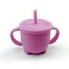 Amazon Taza de pajita de silicona para niños Taza de agua a prueba de fugas y caídas para niños Taza de agua aislante Taza de agua de silicona Fabricante de tazas de agua de silicona