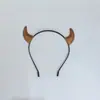 Faixa de Cabeça com Chifres de Diabo para Halloween Transfronteiriça Decoração Adereços Atmosfera Performance Suprimentos para Fotos Faixa de Cabeça Lantejoulas Estilo Quente