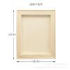 Porta-retrato tridimensional de madeira maciça feito à mão DIY para crianças, porta-retrato de argila ultraleve, porta-retrato em branco de madeira 8K/A4
