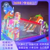 Casa de juegos inflable combinada al por mayor, Instalaciones de diversión al aire libre, Diseño de anclaje de seguridad a prueba de viento