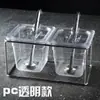 1/9 Estante para Recipientes de Porción de Acero Inoxidable Tienda de Té con Leche Caja de Mermelada Caja de Polvo de Fruta Rejillas Divididas para Condimentos Recipiente con Tapa Caja Cuadrada