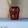 Bricolaje tallado sándalo rojo lobulado tallado doce signos del zodiaco adornos de madera accesorios de tallado bricolaje colgante accesorios llavero