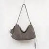 Bolsa tote de couro bovino fosco grande capacidade bolsa travesseiro bolsa de boliche feminina bolsa Boston ombro único bolsa para ir ao trabalho axila bolsa moderna