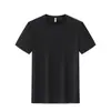 Camiseta Versátil de Seda de Gelo para Festa de Verão 180g Fresca e Requintada com Jacquard Esférico Xadrez Gola Redonda Poliéster de Secagem Rápida